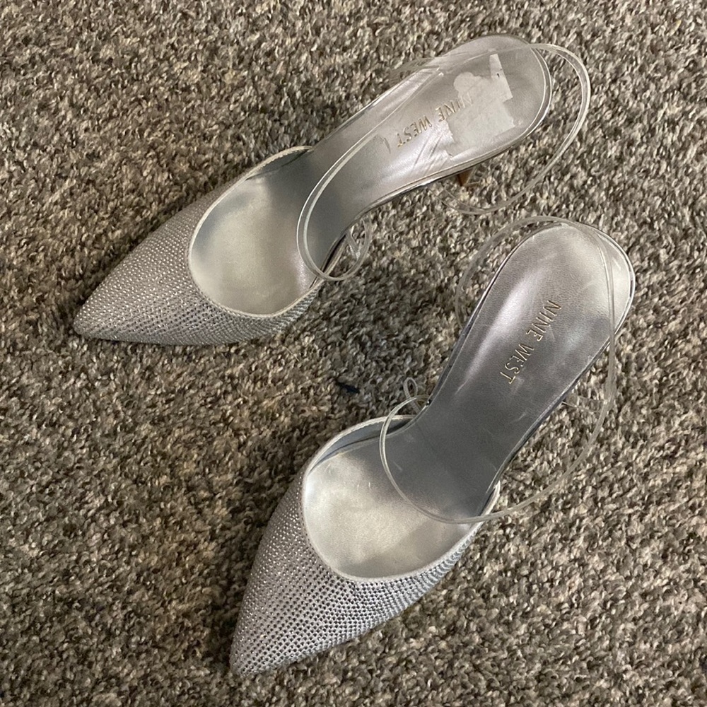 Nine West silver shoes